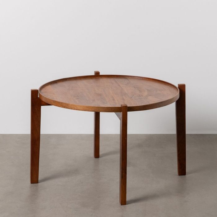 Mesa de Centro Marrón Madera de mango 81 x 81 x 46 cm 6