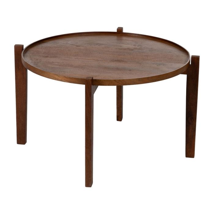 Mesa de Centro Marrón Madera de mango 81 x 81 x 46 cm