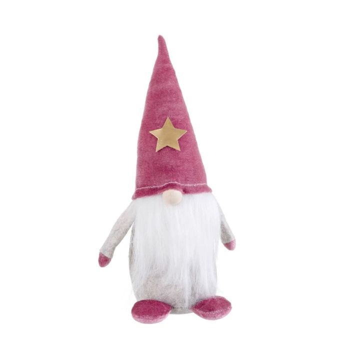 Adorno Navideño Blanco Rosa Arena Tejido 25 cm 3