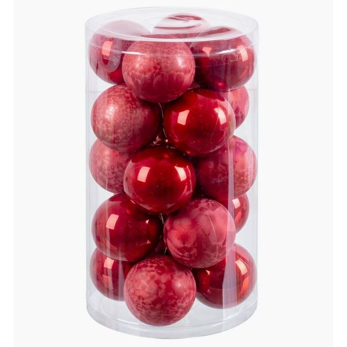 Bolas de Navidad Rojo Plástico 6 x 6 x 6 cm (20 Unidades) 2