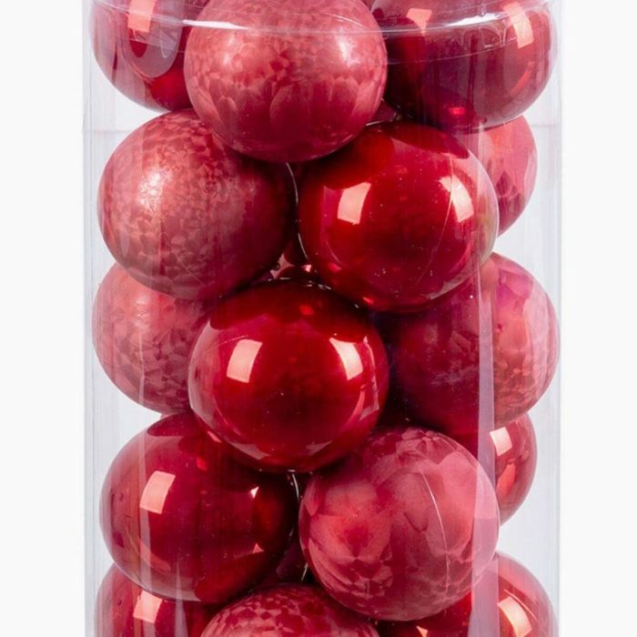 Bolas de Navidad Rojo Plástico 6 x 6 x 6 cm (20 Unidades) 1