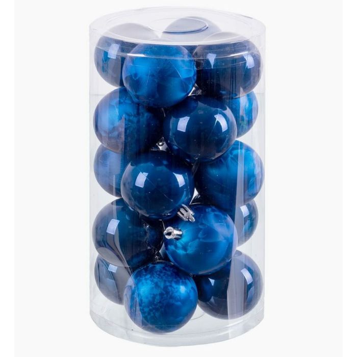Bolas de Navidad Azul Plástico 6 x 6 x 6 cm (20 Unidades) 2
