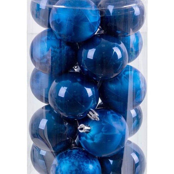 Bolas de Navidad Azul Plástico 6 x 6 x 6 cm (20 Unidades) 1