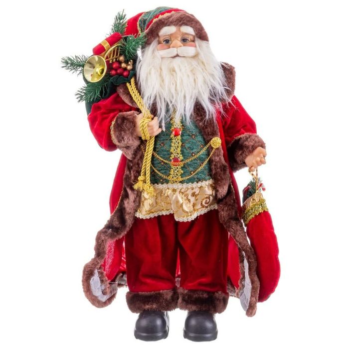 Adorno Navideño Rojo Multicolor Plástico Poliresina Tejido 60 cm 5