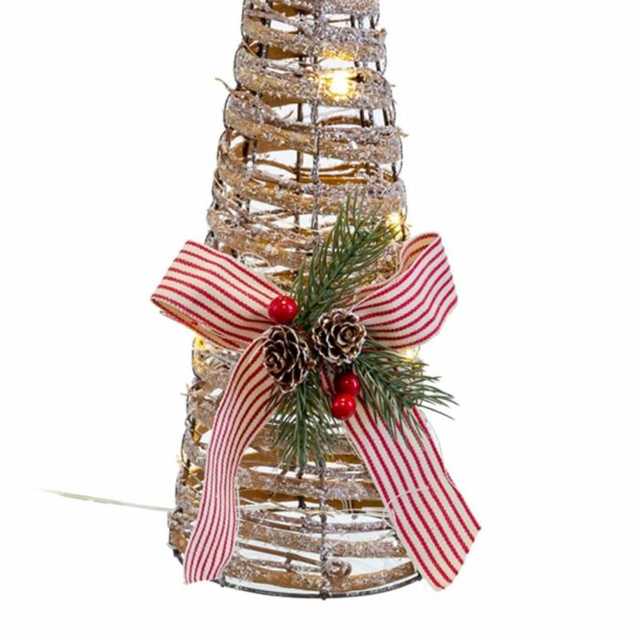 Adorno Navideño Multicolor Ratán Conos 16 x 16 x 60 cm 1 Adorno Navideño Multicolor Ratán Conos 16 x 16 x 60 cm 1