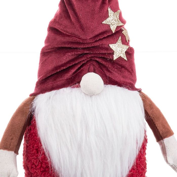 Adorno Navideño Blanco Rojo Arena Tejido Papá Noel 35 cm 1