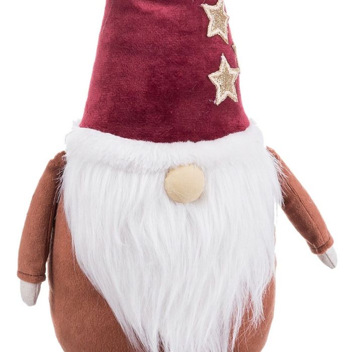 Adorno Navideño Blanco Rojo Arena Tejido Papá Noel 53 cm 1