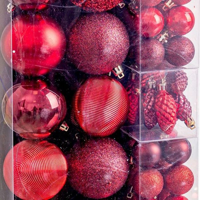 Bolas de Navidad Rojo (50 Unidades) 1