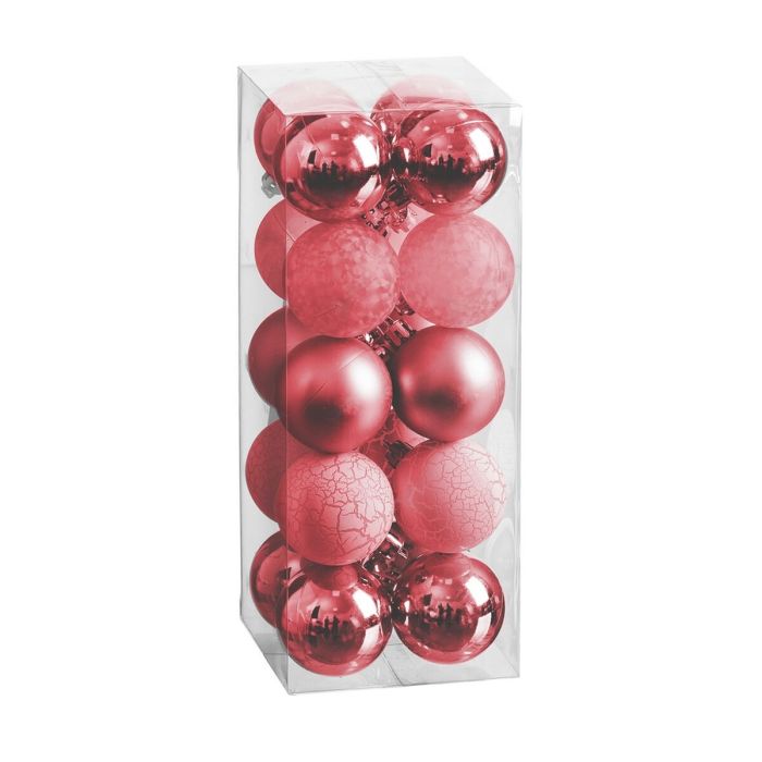 Bolas de Navidad Rojo 5 x 5 x 5 cm (20 Unidades)
