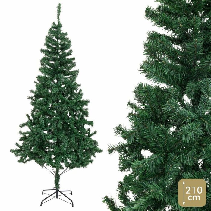 Árbol de Navidad Verde PVC 80 x 80 x 210 cm 2