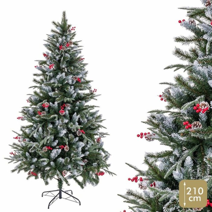 Árbol de Navidad PVC Nevado 80 x 80 x 210 cm 2