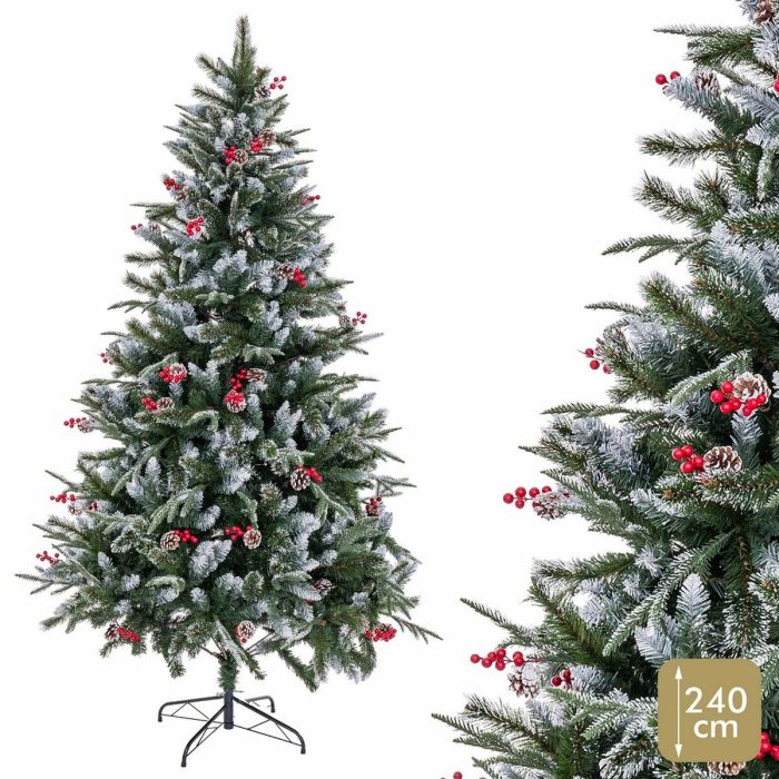 Árbol de Navidad PVC Nevado 90 x 90 x 240 cm 2