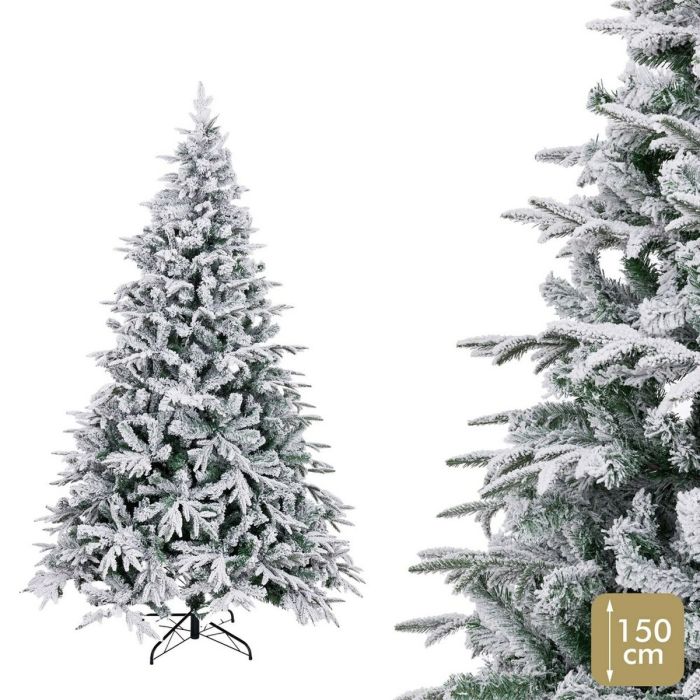 Árbol de Navidad PVC Polietileno Nevado 60 x 60 x 150 cm 2