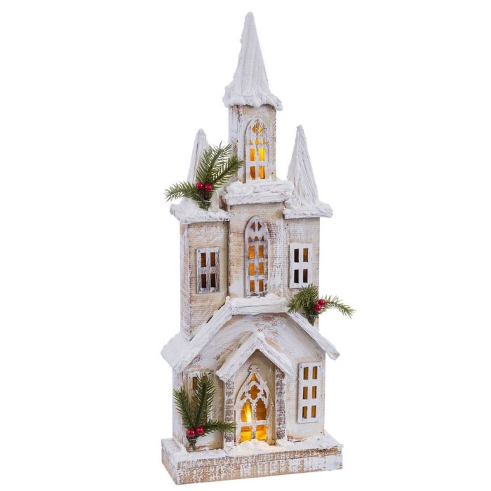 Accesorio para Belén de Navidad Natural Iglesia 21,5 X 10 X 59 CM