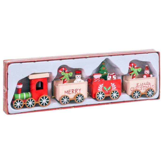 Adorno Navideño Multicolor Tren 24,5 x 6,5 x 3 cm 1