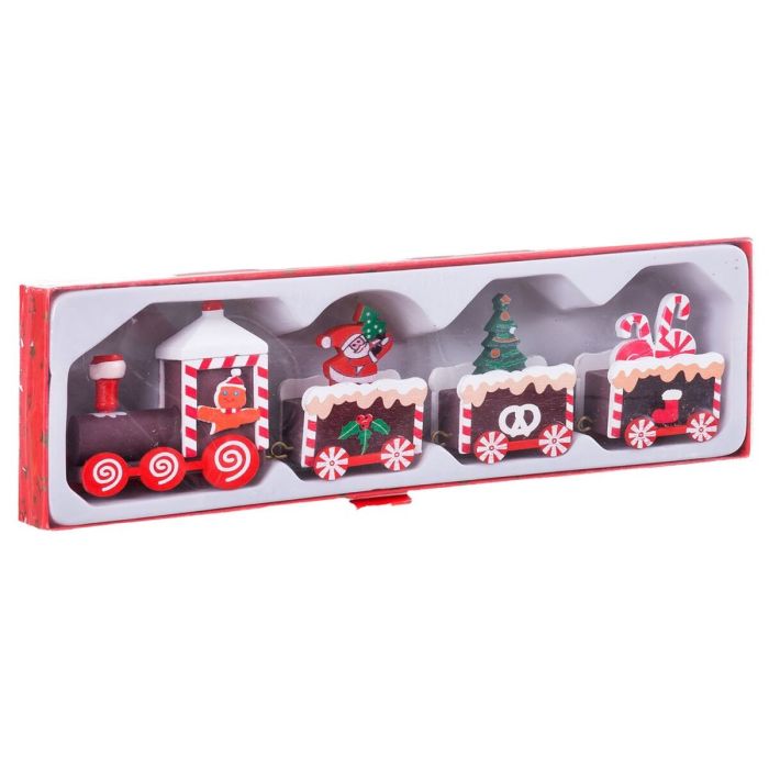 Adorno Navideño Multicolor Tren 20 x 4,5 x 2,5 cm 1