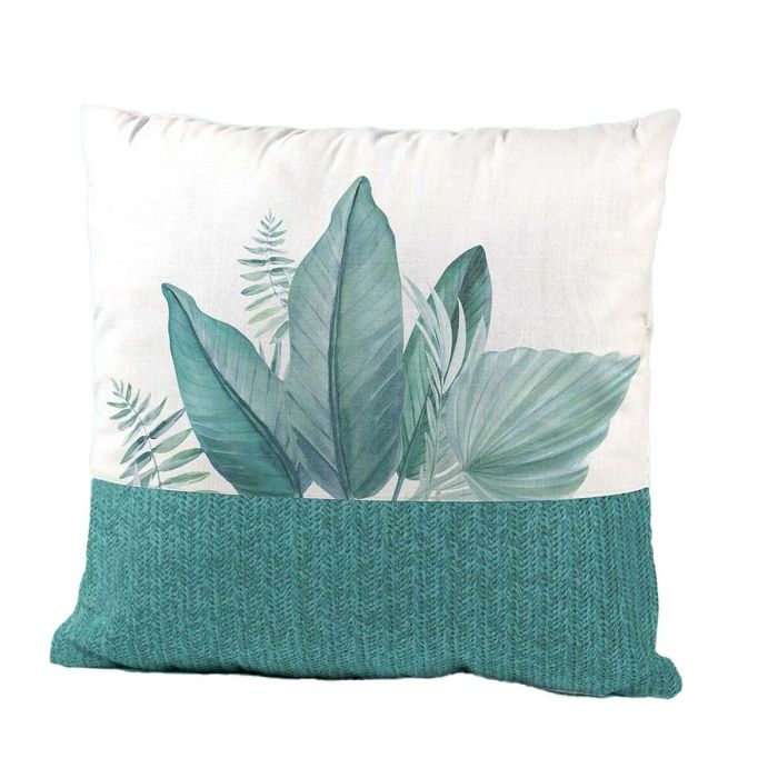 Cojín Blue jungle Hoja de planta 45 x 10 x 45 cm