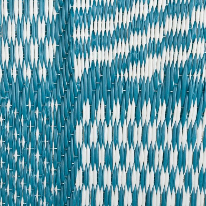 Alfombra de Exterior Meis 160 x 230 x 0,5 cm Azul Blanco Polipropileno 3