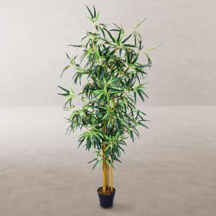 Planta Decorativa Cemento Tejido Bambú 150 cm 1