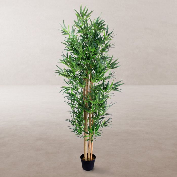 Planta Decorativa Cemento Tejido Bambú 210 cm 1
