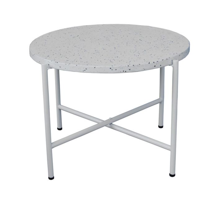 Mesa auxiliar Terrazzo Blanco 60 x 60 x 45 cm