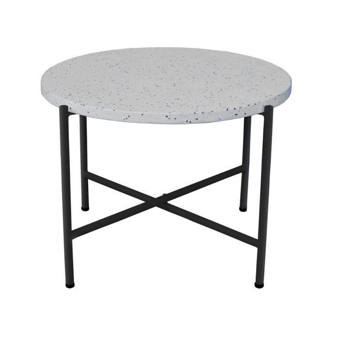 Mesa auxiliar Terrazzo Negro 60 x 60 x 45 cm