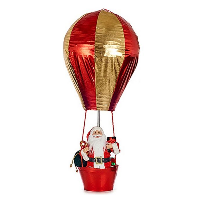 Figura Decorativa Globo Papá Noel 64 x 150 x 64 cm Rojo Dorado Plástico Figura Decorativa Globo Papá Noel 64 x 150 x 64 cm Rojo Dorado Plástico