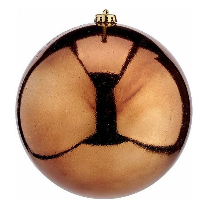 Bola de Navidad Ø 20 cm Marrón Plástico