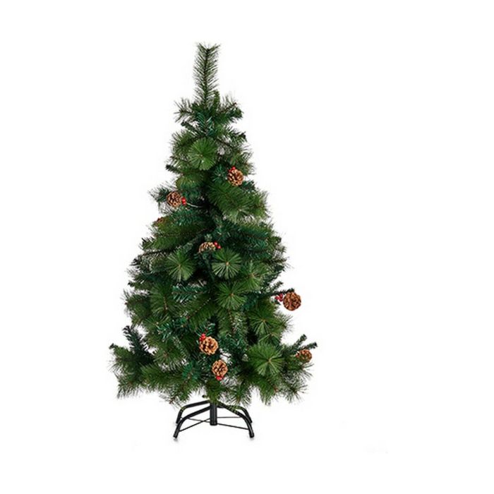 Árbol de Navidad Rojo Metal Verde Plástico (Ø 80 x 180 cm)