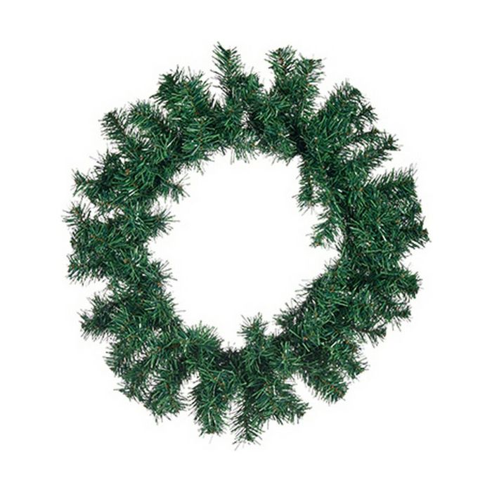 Corona de Navidad Verde Plástico 40 x 6 x 40 cm