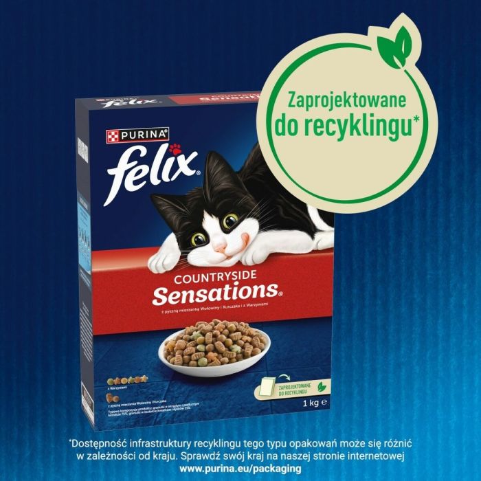 Comida para gato Purina Felix Countryside Sensations Carne de vacuno 1 kg 2 Comida para gato Purina Felix Countryside Sensations Carne de vacuno 1 kg 2