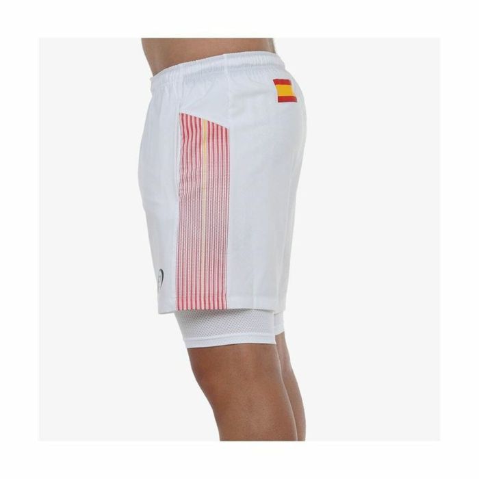 Pantalón Corto Deportivo Bullpadel Elato Blanco 1