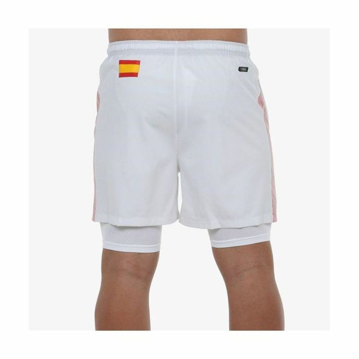 Pantalón Corto Deportivo Bullpadel Elato Blanco 3