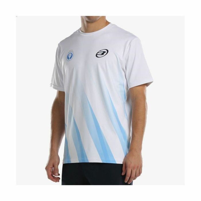 Camiseta Deportiva de Manga Corta Bullpadel Abino Blanco 2