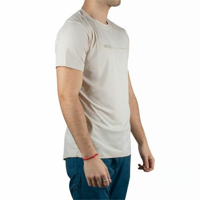 Camiseta de Manga Corta Hombre +8000 Uvero Beige 2