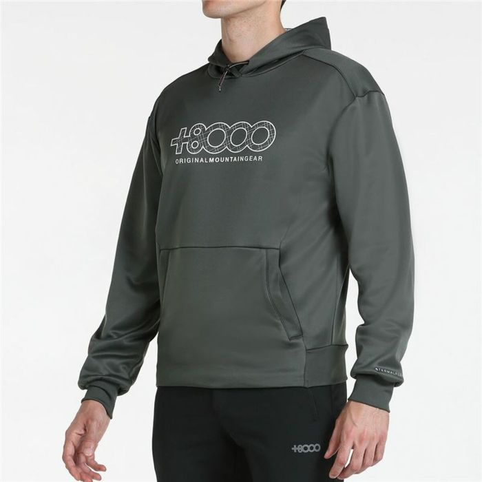 Sudadera con Capucha Hombre +8000 Rels Verde militar 4