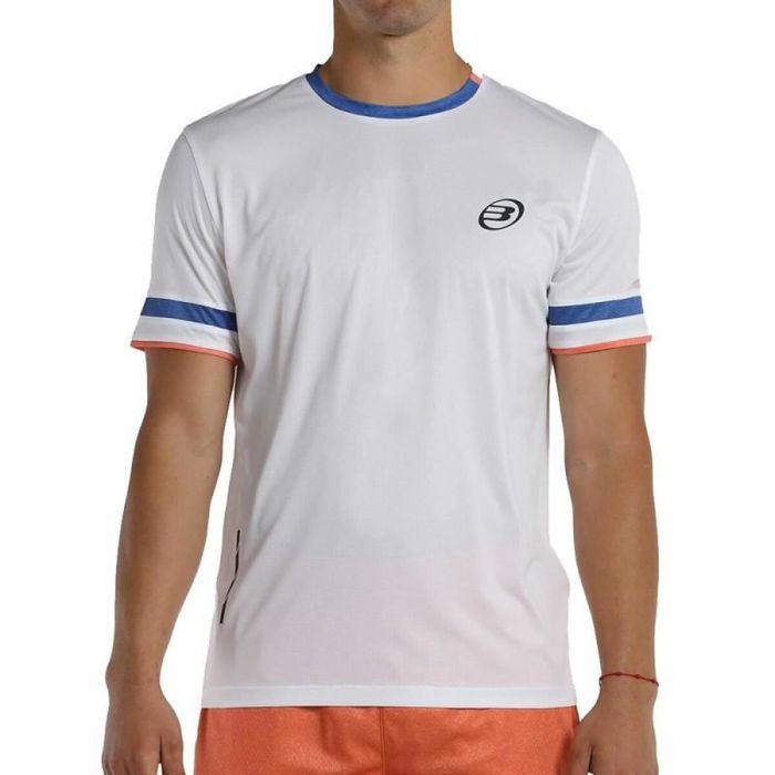 Camiseta de Manga Corta Hombre Bullpadel limar Blanco