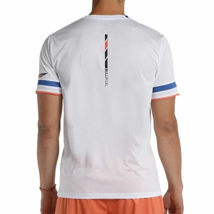 Camiseta de Manga Corta Hombre Bullpadel limar Blanco 1