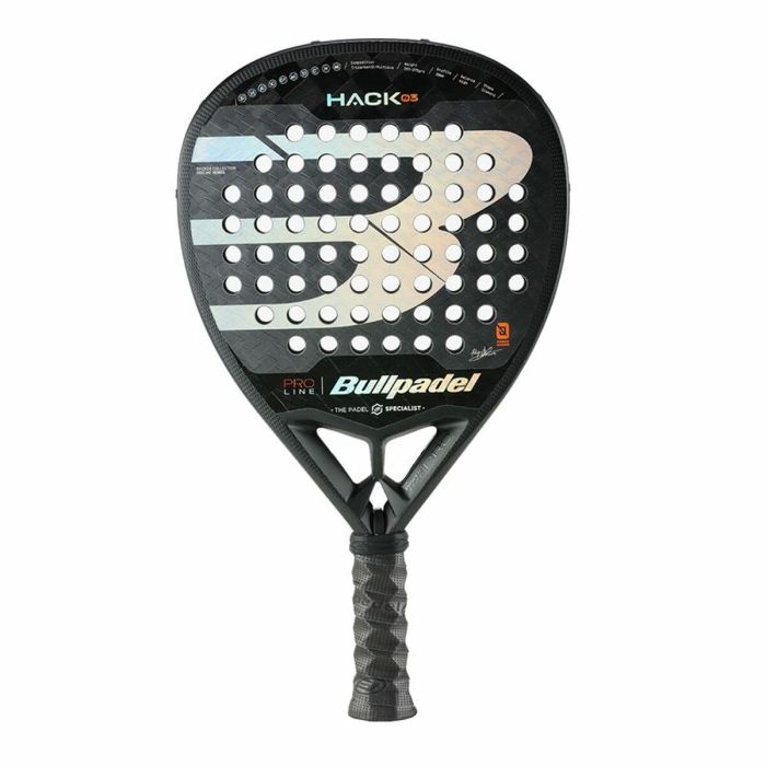 Pala de Pádel Bullpadel Hack 03 2024/ Negra y Naranja