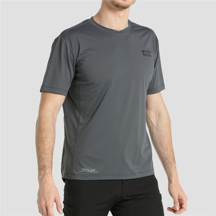 Camiseta Deportiva de Manga Corta +8000 Descen Gris 1