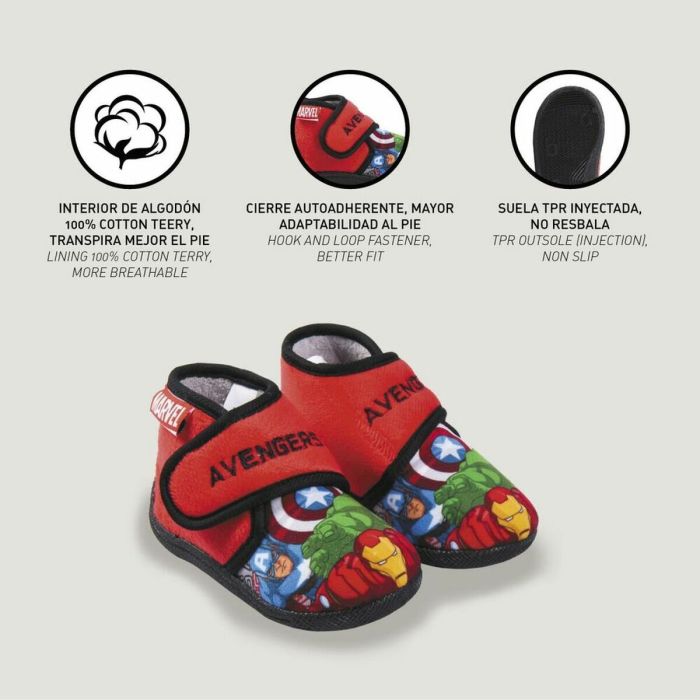 Zapatillas de Estar por Casa The Avengers Rojo 2