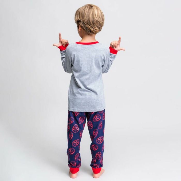 Pijama Infantil Spiderman Gris 3