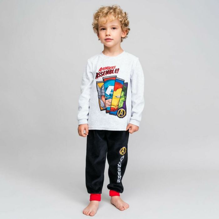 Pijama Infantil The Avengers Gris 2