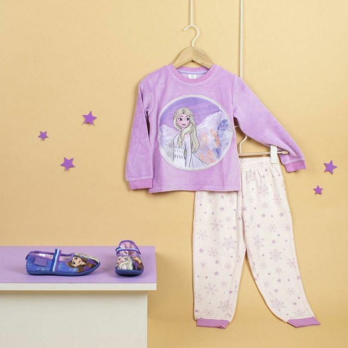 Pijama Infantil Frozen Lila 3