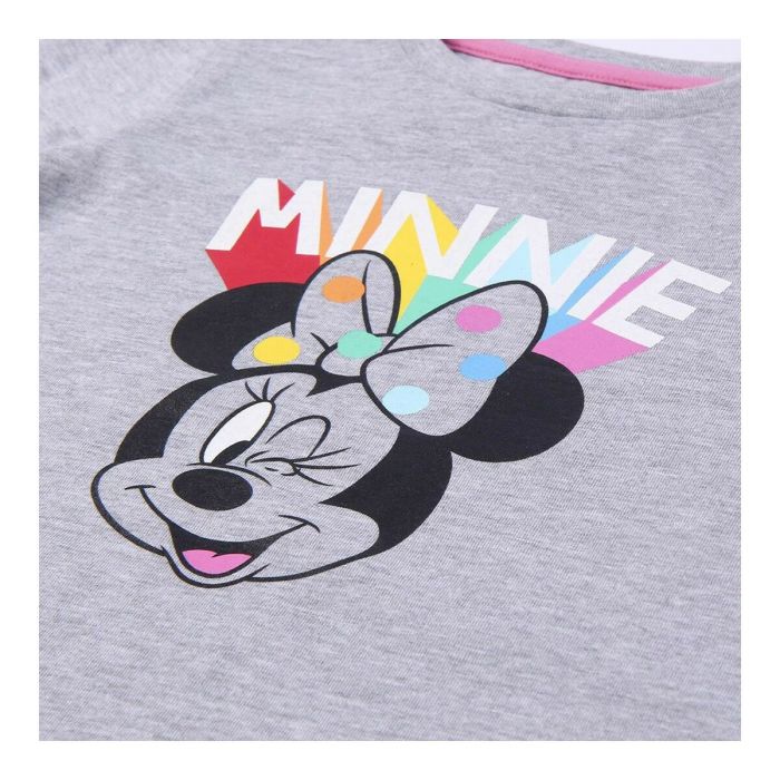 Camiseta de Manga Larga Infantil Minnie Mouse Gris 3