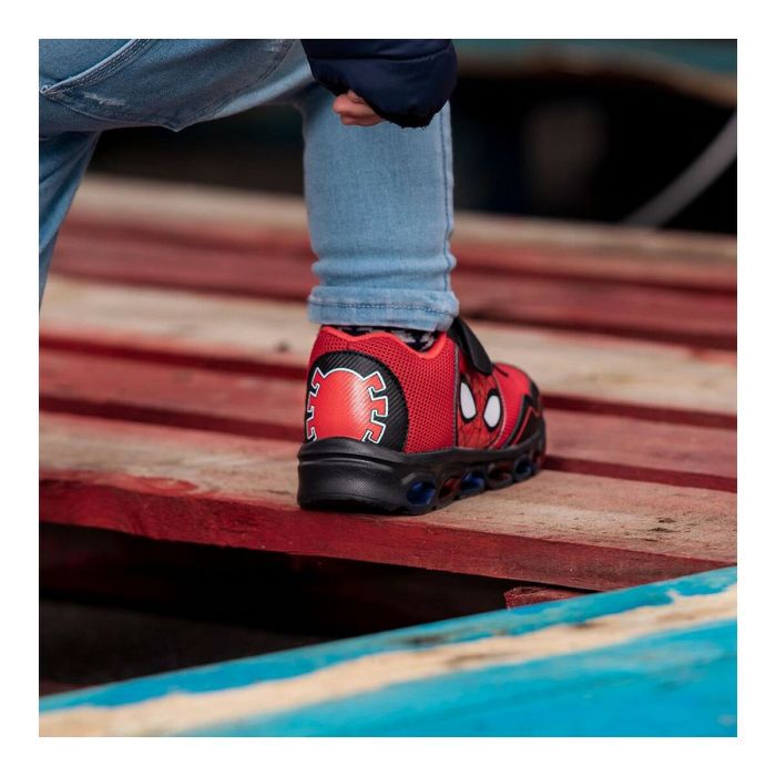 Zapatillas Deportivas con LED Spiderman Rojo 1