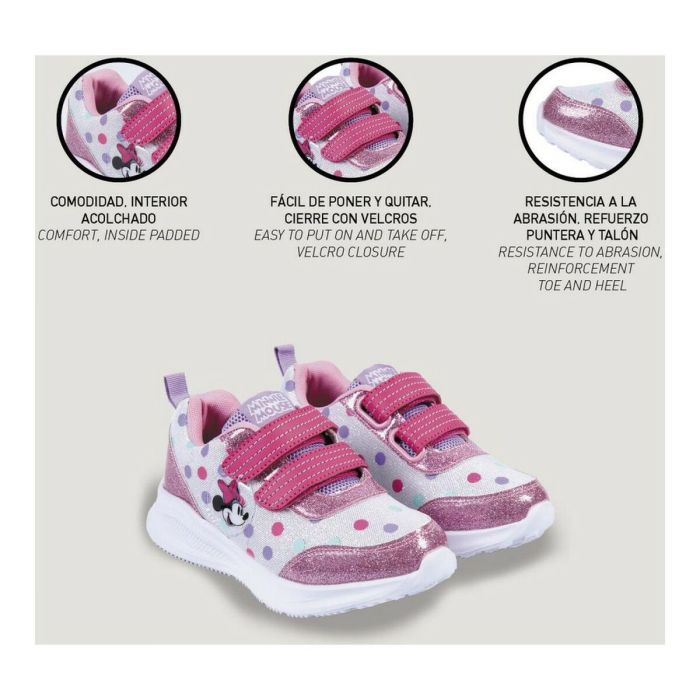 Zapatillas Deportivas Infantiles Minnie Mouse Rosa 3 Zapatillas Deportivas Infantiles Minnie Mouse Rosa 3