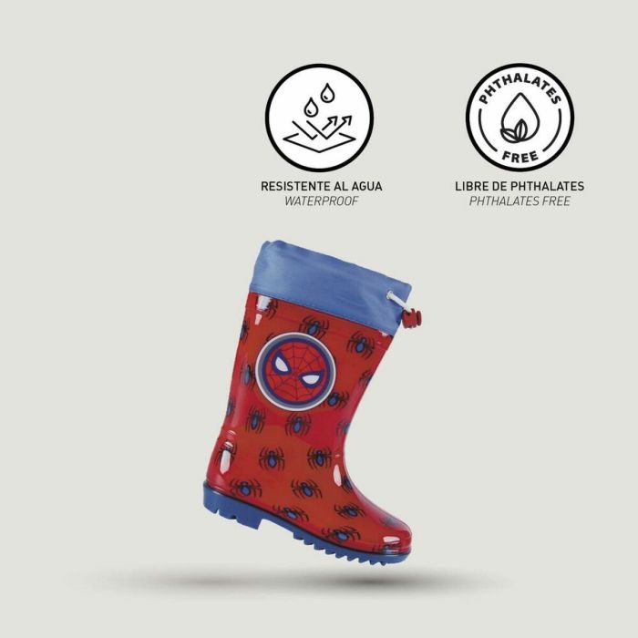 Botas de Agua Infantiles Spiderman Rojo 4