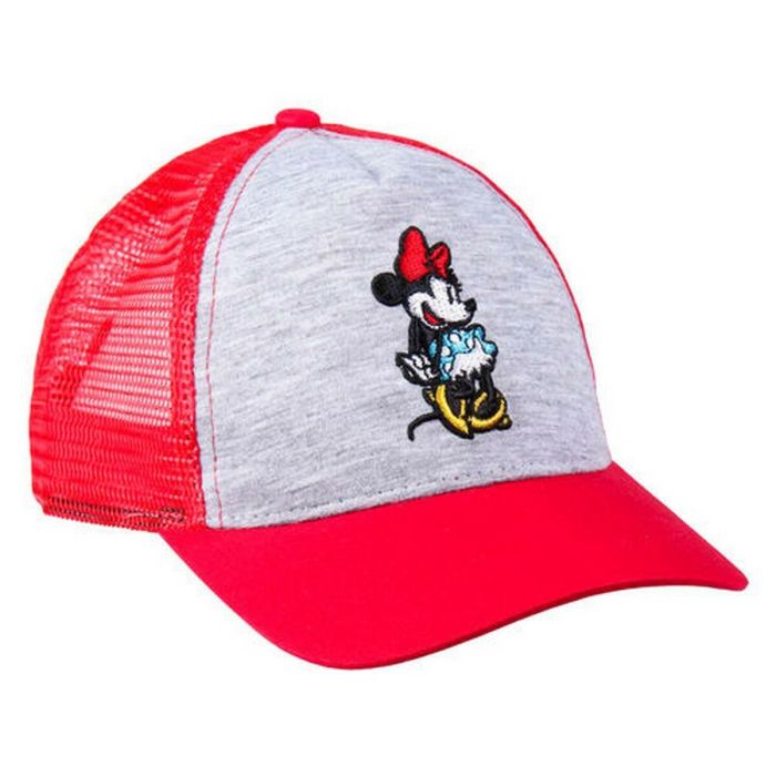 Gorra Minnie Mouse Rojo Gris (57 cm)