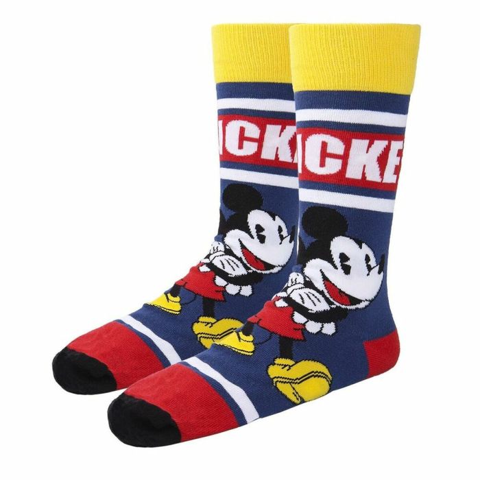 Calcetines Mickey Mouse Unisex 3 pares (Talla única (36-41)) 4